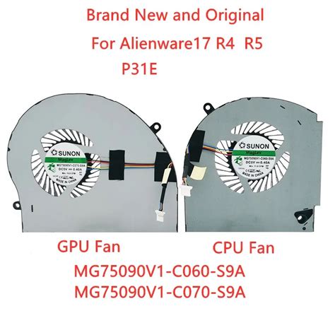 New Original Cpu Gpu Cooling Fan Cooler For Dell Alienware 17 R4 R5