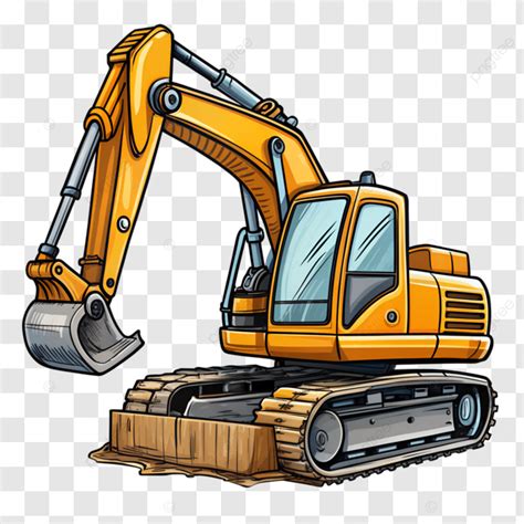 cartoon excavator digger clipart illustration cartoon excavator