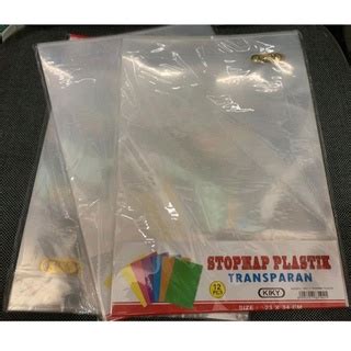 Jual Stopmap Plastik Transparan Map L Pcs Shopee Indonesia