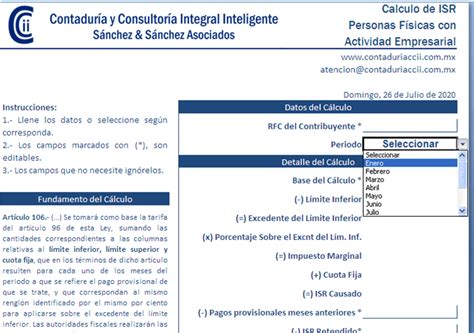 Calculo De Isr Personas Morales Calculatorvgw