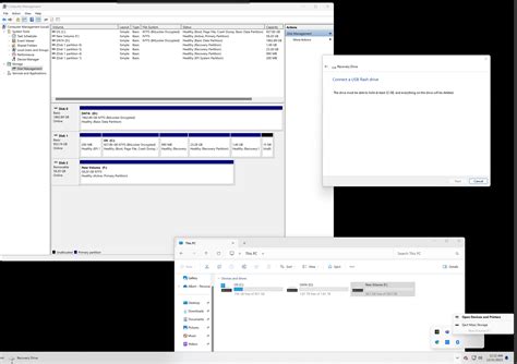 Create Recovery Drive Does Not Recognize Usb Flash Drives Microsoft Qanda