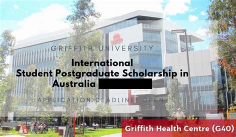 Griffith University International Student Postgraduate Scholarship In