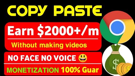 Copy Paste Earn 2600 Month Without Making Videos Copy Paste