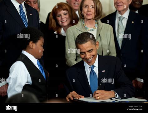 Mar Washington Dc Usa A Beaming President Barack Obama