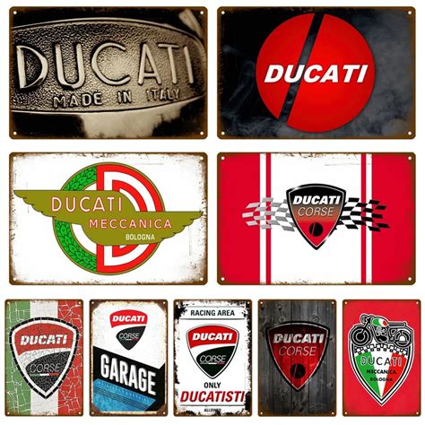 Ducati Garage Decoration Ducati Poster Vintage Plaques Signs Ducati