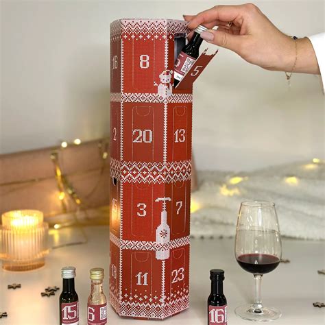 Calendrier de l avent vin Dégustation Cadeau original Noël