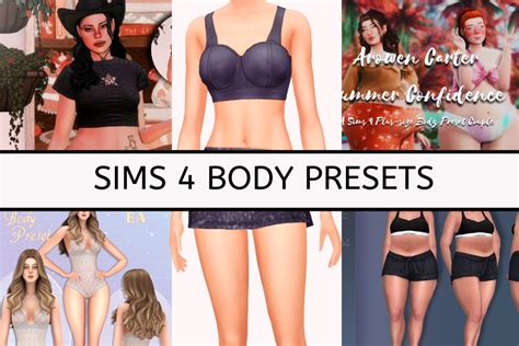 Sims Body Presets Stunning Body Mods For Realistic Sims