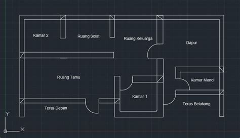 Simulasi Software Membuat Denah Rumah Menggunakan Autocad