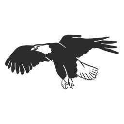 Eagle Wing Flying Beak Talon Doodle Bird Transparent PNG SVG Vector