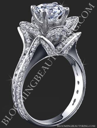 Palladium Engagement Ring Collection - Blooming Beauty