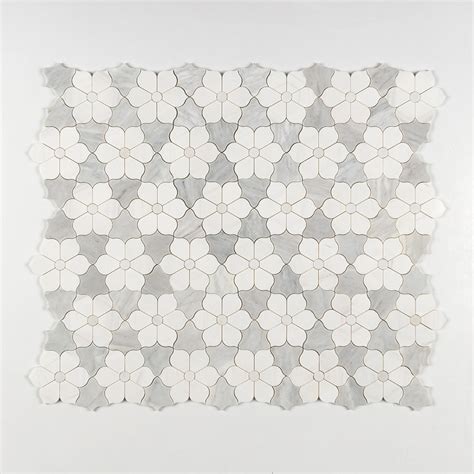 Afyon White Avenza Dark Dolomite Multi Finish Theodora Marble Mosaic