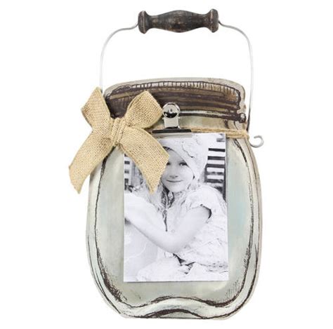 Wood Mason Jar Picture Frame Fort Valley Bobs Simple Man Store