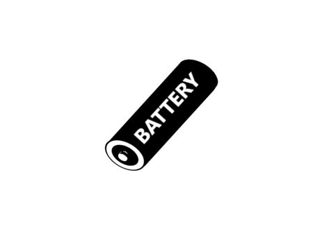 Aa Batteries Clipart Black