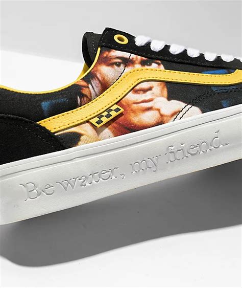 Vans x Bruce Lee Old Skool Bruce Lee Black & Yellow Skate Shoes