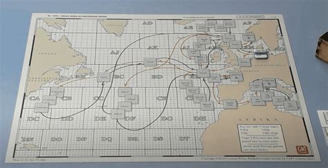 Patrol Map For Type VII Boats The Hunters German U Boats At War