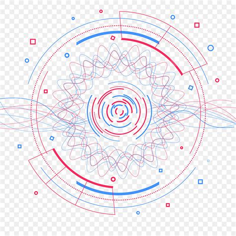 科技圓形可視化線條大數據波紋 波紋 線條 大數據素材圖案，psd和png圖片免費下載