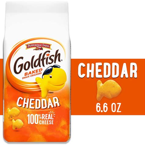 Goldfish Cheddar Cheese Crackers Baked Snack Crackers Oz Bag