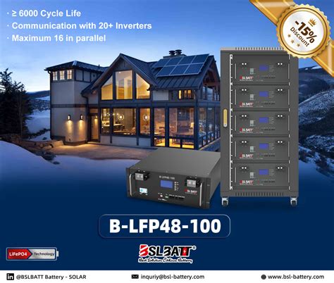 Bslbatt Home Battery Powerwall Solution — Safe Nontoxic Home Solar Battery Lithium