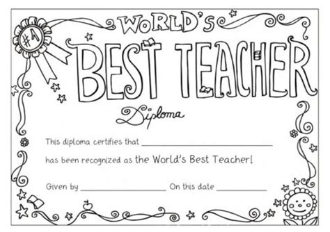 Best Teacher Ever Coloring Pages