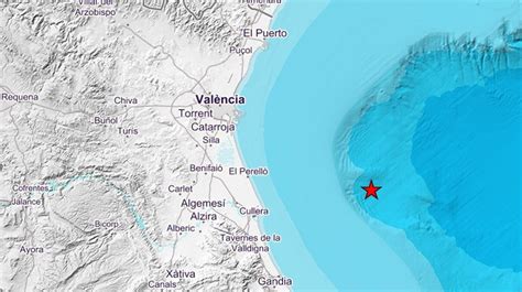 El Golfo De Valencia Registra Un Terremoto De 2 5 Grados En La