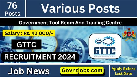 GTTC Recruitment 2024 76 Vacancies Apply Online For Vacant Posts