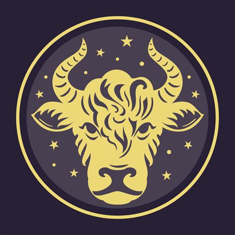 Stylized Taurus Zodiac Sign Illustration, with a unique design