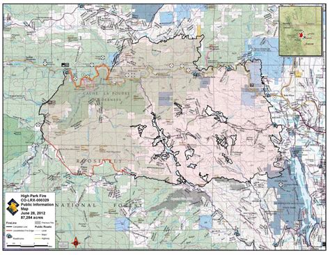 Latest High Park Fire Map Shows Boundaries As Of Wednesday Night Loveland Reporter Herald