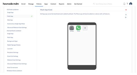 How To Enable Multi App Kiosk Mode In Ios Hexnode Help Center