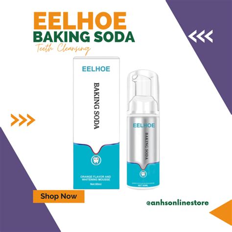 EELHOE BAKING SODA Teeth Cleansing Whitening Mousse Removes Stains