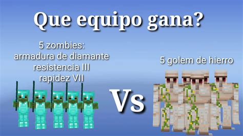 Arena De Batalla En Minecraft Zombie Armadura Resistencia Iii Y