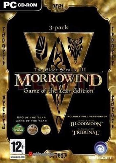 The Elder Scrolls 3 Morrowind Game Of The Year Morrowind Bloodmoon