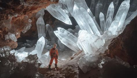 Ai Generator Image Of Inside The World Largest Crystal Cave Stock Illustration Illustration
