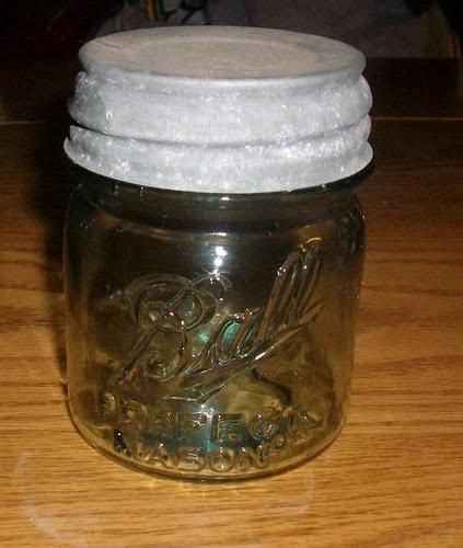 Vintage Aqua Ball Perfect Mason 1 2 Pint Canning Fruit Jar Zinc Lid Nice 4 Jar Mason