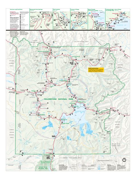 How Big Is Yellowstone National Park Map - London Top Attractions Map