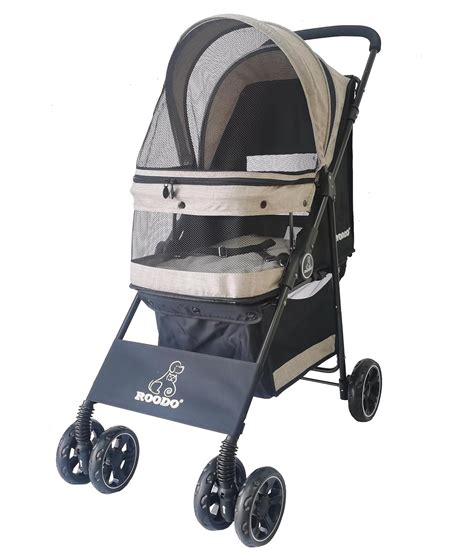 Roodo Dog Stroller 4 Wheel Pet Stroller Cat Stroller