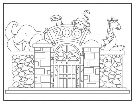 Zoológico Impresionante para colorear imprimir e dibujar ColoringOnly