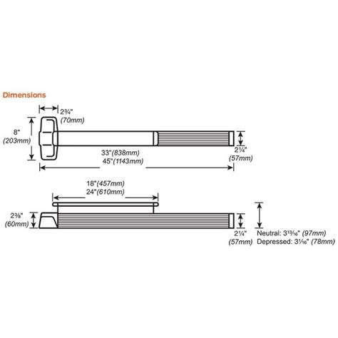 Von Duprin 99EO/99EO-F Heavy-Duty Rim Panic Exit Device