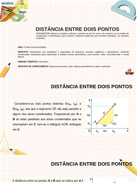 Questões De Distancia Entre Dois Pontos - 063 - Distância Entre Dois Pontos | PDF