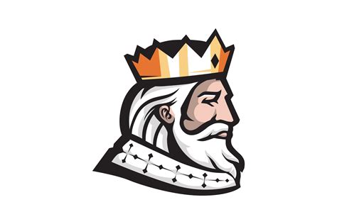 Wise King Head Mascot Graphic By Krustovin Creative Fabrica