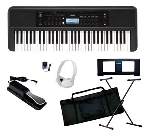 Kit Completo Teclado Musical Arranjador Yamaha Psr E Parcelamento