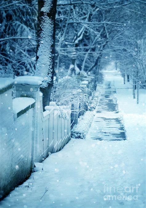 Snowy Sidewalk Photograph By Jill Battaglia Fine Art America