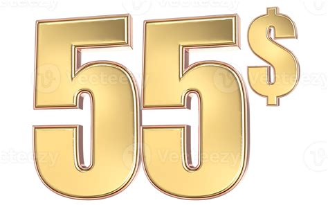 number gold dollar   png