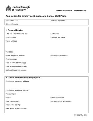 Fillable Online Marjorykinnonschool Co Bapplicationb For Employment