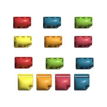 Different Colors Of Sticky Notes Vector Sticky D Notes Remember Png