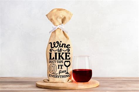 Wine Bag Svg Bundle Christmas Wine Svg Files For Cricut Etsy