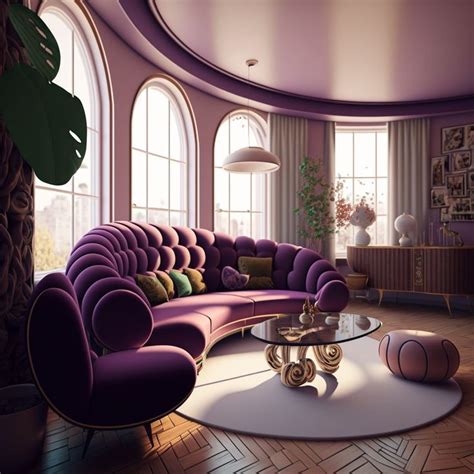 Purple Living Room | Luxury bedroom design, Living room design decor ...