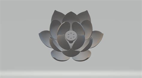 Stl File Lotus Flower 3d Model 🪷 ・3d Printable Model To Download・cults