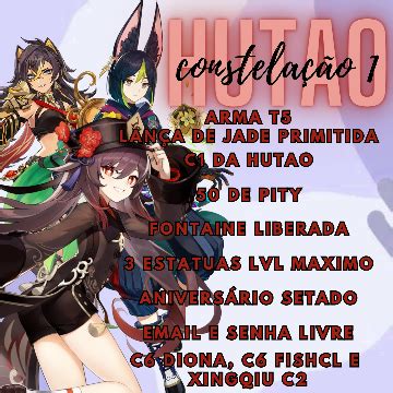 Hutao C Lan A De Jade Primitiva C Genshin Impact Contas Ggmax