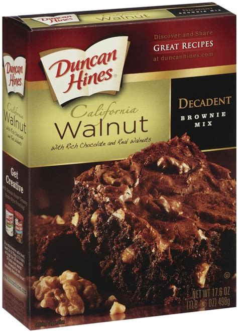 Duncan Hines Decadent California Walnut W Rich Chocolate And Real Walnuts Brownie Mix Reviews 2020