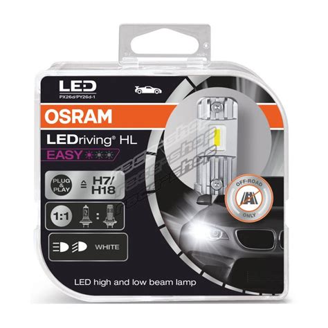 Osram LED távolsági és tompított fényszóró lámpák LEDriving HL EASY H7